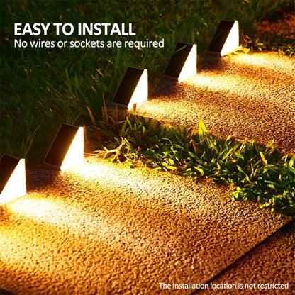 Solar Step & Deck Light – IP67 Waterproof, Auto On/Off, 8–12hr Runtime | Warm White / White / RGB | Stair, Patio & Garden