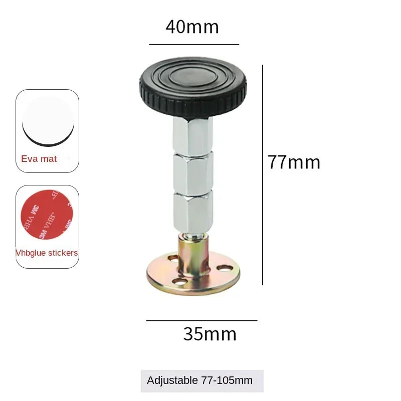 Adjustable Threaded Bed Frame Anti-Shake Stabilizer – Alloy Furniture Leg Support, 28–105mm | Bed, Cabinet & Sofa