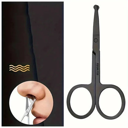 ステンレス製鼻毛カッター—安全な丸型ヘッド（男性・女性用）