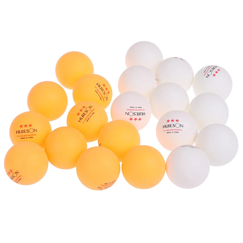 3-Star ABS Table Tennis Balls 40+mm — 10pcs Training Pack