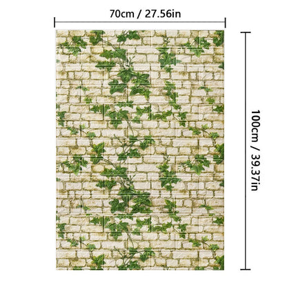 3D Brick Pattern Self-Adhesive Wallpaper 70cm — Waterproof Peel & Stick
