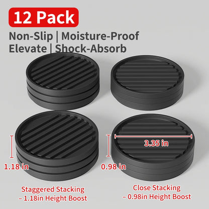Plastic Furniture Heightening & Leveling Pads – Anti-Slip, Scratch-Proof | Models 068S / 069M / 092S / 092M | 1 / 4 / 8 / 12pcs