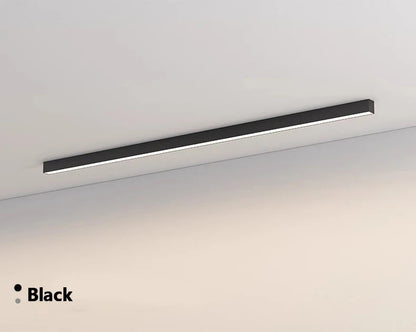 STDJHong 53cm LED Linear Ceiling Light – 18W, High CRI ≥90, Surface Mounted | Warm / Natural / Cool White | Black & White