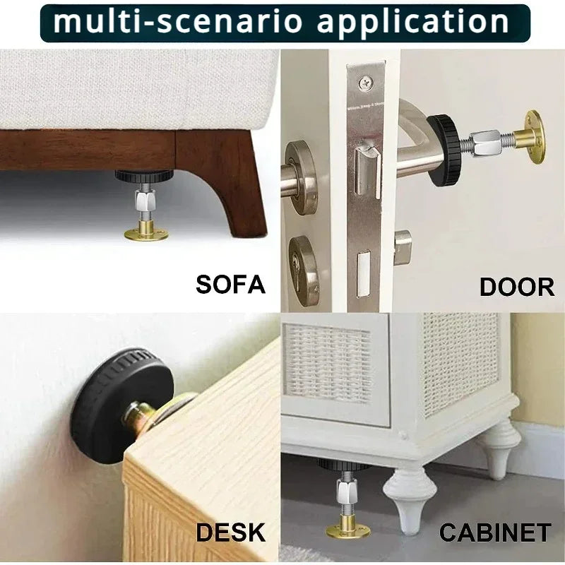 Adjustable Threaded Bed Frame Anti-Shake Stabilizer – Alloy Furniture Leg Support, 28–105mm | Bed, Cabinet & Sofa