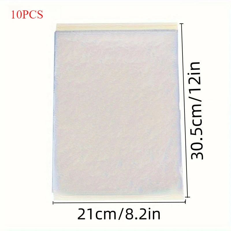 A4 Tattoo Transfer Paper – Carbon Thermal Stencil & Tracing Paper for Professional Tattoo Artists | 5pcs & 10pcs