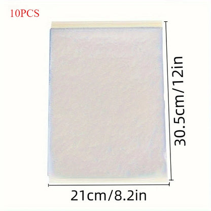 A4 Tattoo Transfer Paper – Carbon Thermal Stencil & Tracing Paper for Professional Tattoo Artists | 5pcs & 10pcs