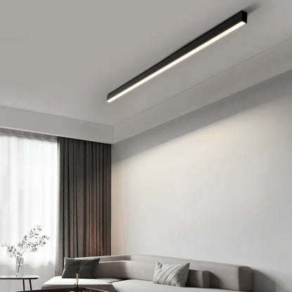 STDJHong 53cm LED Linear Ceiling Light – 18W, High CRI ≥90, Surface Mounted | Warm / Natural / Cool White | Black & White