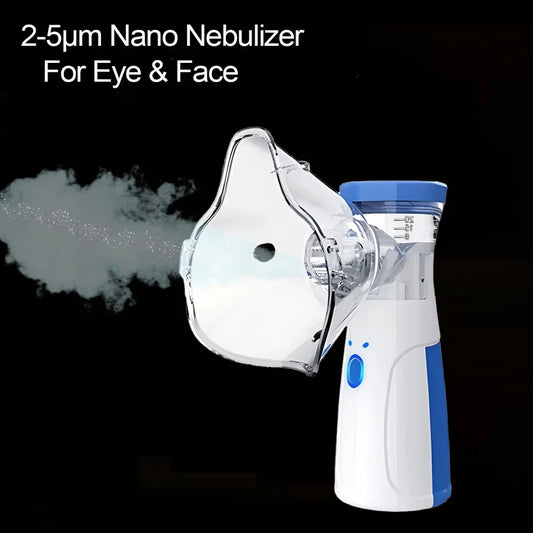 Mini Nano Ion Facial Steamer & Eye Humidifier – 2-in-1 Ultrasonic Mist, Deep Skin Hydration | USB-C Rechargeable