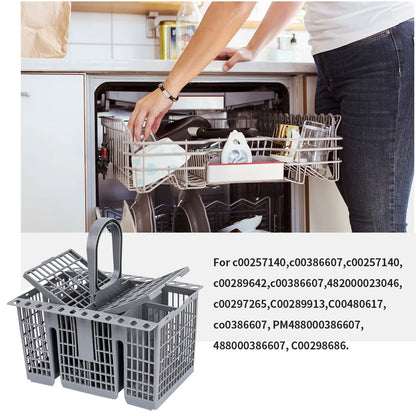 Dishwasher Cutlery Basket C00257140 – Replacement for Bauknecht, Indesit, Hotpoint, Ignis | Knife & Fork Storage