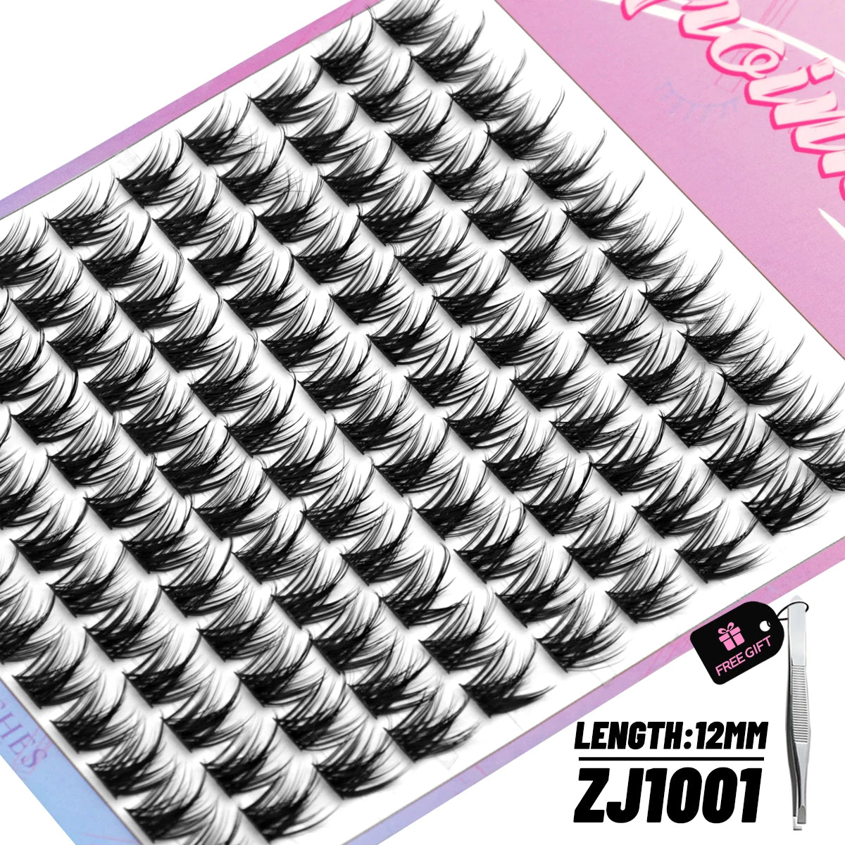 GROINNEYA DIY Cluster Lashes – 120 Natural Volume Individual Lash Clusters, 8–16mm | Soft Synthetic Hair | Mixed Tray | 17 Styles