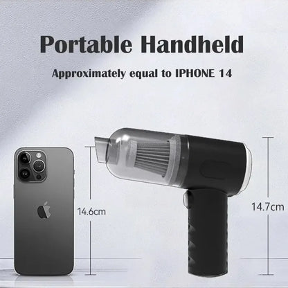 携帯用ワイヤレス車載掃除機 9000Pa — USB充電式