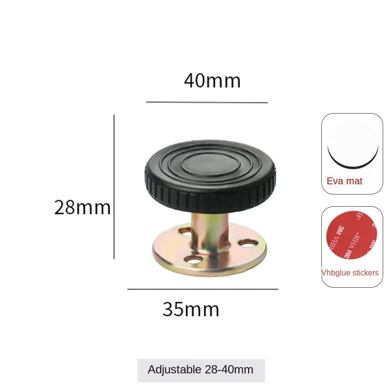 Adjustable Threaded Bed Frame Anti-Shake Stabilizer – Alloy Furniture Leg Support, 28–105mm | Bed, Cabinet & Sofa