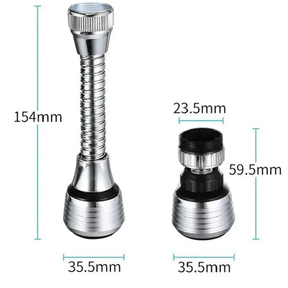 360° Rotating Kitchen Faucet Sprayer – Anti-Splash Filter Aerator