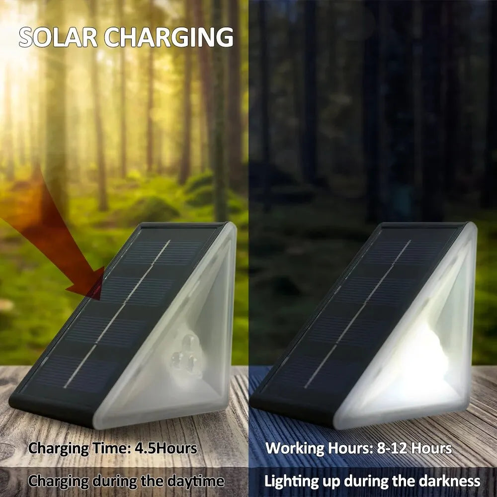 Solar Step & Deck Light – IP67 Waterproof, Auto On/Off, 8–12hr Runtime | Warm White / White / RGB | Stair, Patio & Garden