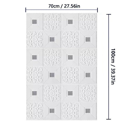 3D Brick Pattern Self-Adhesive Wallpaper 70cm — Waterproof Peel & Stick