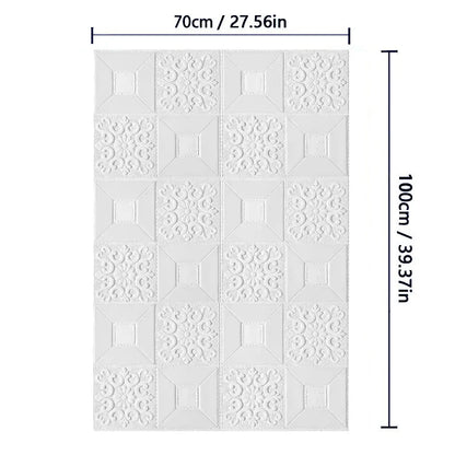 3D Brick Pattern Self-Adhesive Wallpaper 70cm — Waterproof Peel & Stick