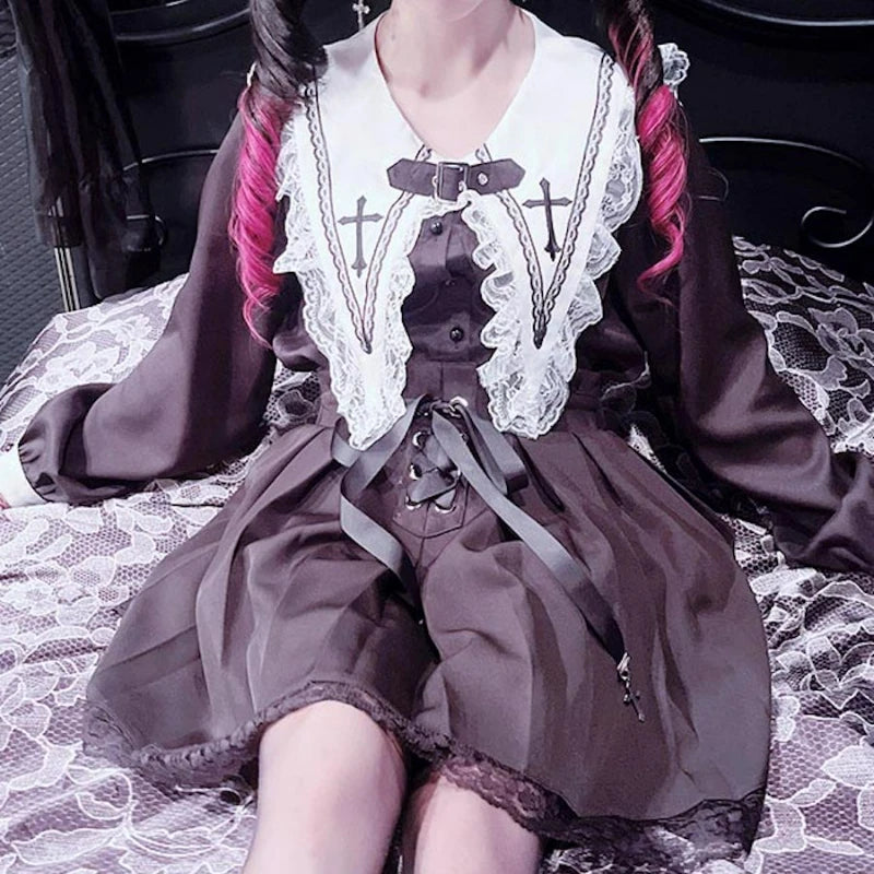 Gothic Lolita Sailor Collar Blouse – Women