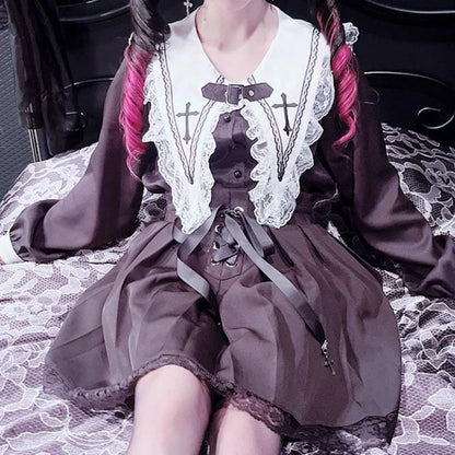 Gothic Lolita Sailor Collar Blouse – Women