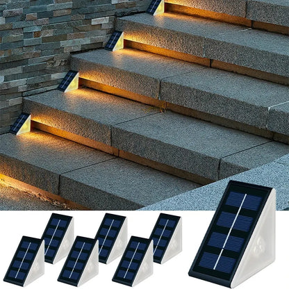 Solar Step & Deck Light – IP67 Waterproof, Auto On/Off, 8–12hr Runtime | Warm White / White / RGB | Stair, Patio & Garden