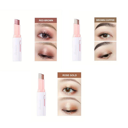 Two-Color Gradient Eyeshadow Stick – 3D Natural Finish, Long-Lasting | Single Shades 01–06 | 3pcs & 6pcs Sets