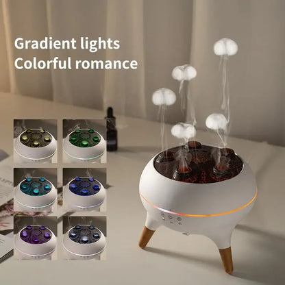 Zoeydam Jellyfish Humidifier & Aroma Diffuser – 250ml, 7-Color LED, Remote Control, Timer | EU / US / UK Plug