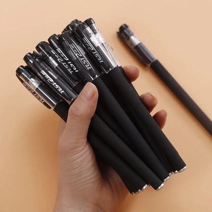 ゲルペンセット — 10本組、0.5mm極細、黒インク、学用品＆事務用品