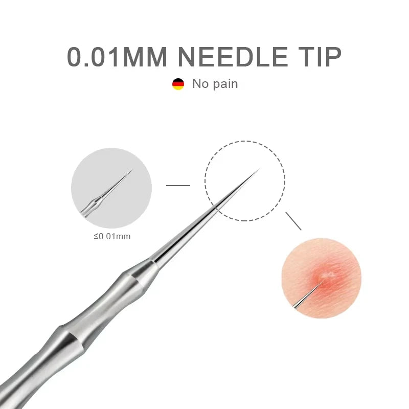Stainless Steel Acne & Blackhead Extractor Tool – Pimple, Whitehead & Blackhead Remover | Hygienic & Portable | A / B / C / Full Set