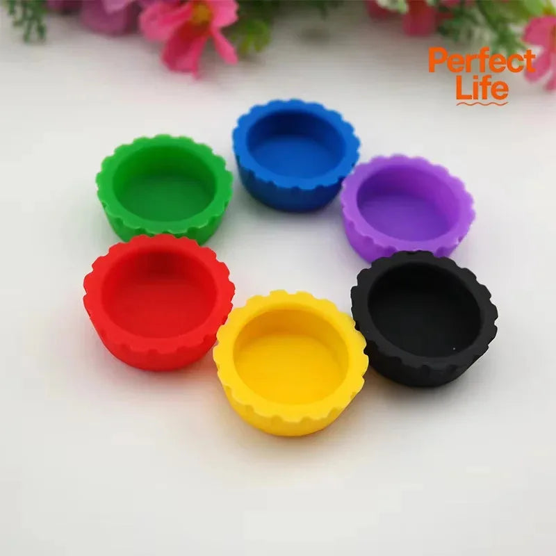 Silicone Beer Bottle Caps — Candy Colors, 2 / 5 / 6 / 12 / 24 Pcs