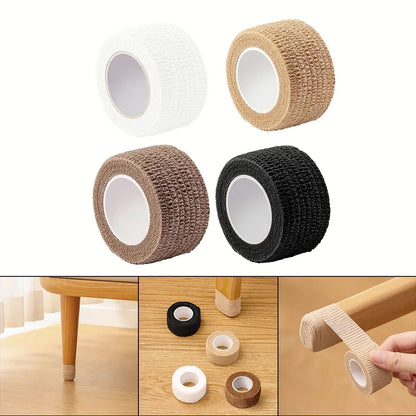 Self-Adhesive Felt Furniture Leg Tape – Floor Protection & Anti-Scratch, 2.5cm × 2m | Black, White, Brown, Khaki