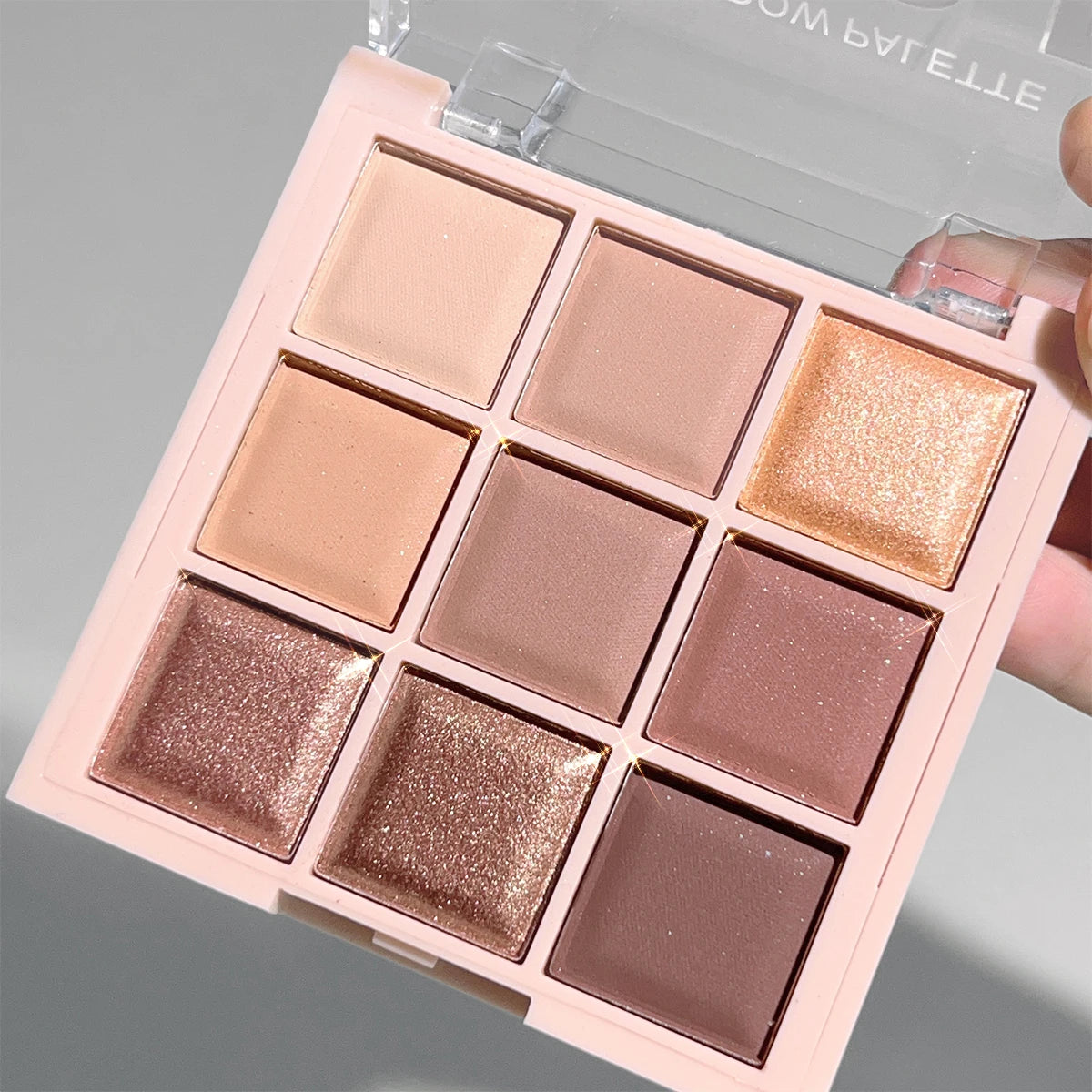 JUJU DREAM 9-Color Eyeshadow Palette – Matte & Shimmer, Soft Milk Tea Tones, Waterproof, Long-Lasting | Single & Triple Sets